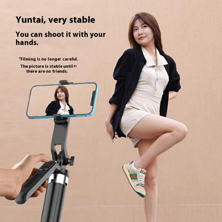 P190 Portable Retractable Four-Legged Stand Phone Stand Selfie Stick with Bluetooth Remote Control
