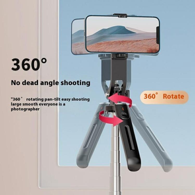 P190 Portable Retractable Four-Legged Stand Phone Stand Selfie Stick with Bluetooth Remote Control