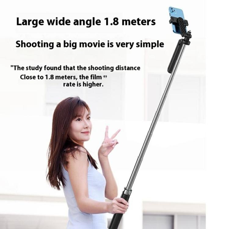 P190 Portable Retractable Four-Legged Stand Phone Stand Selfie Stick with Bluetooth Remote Control