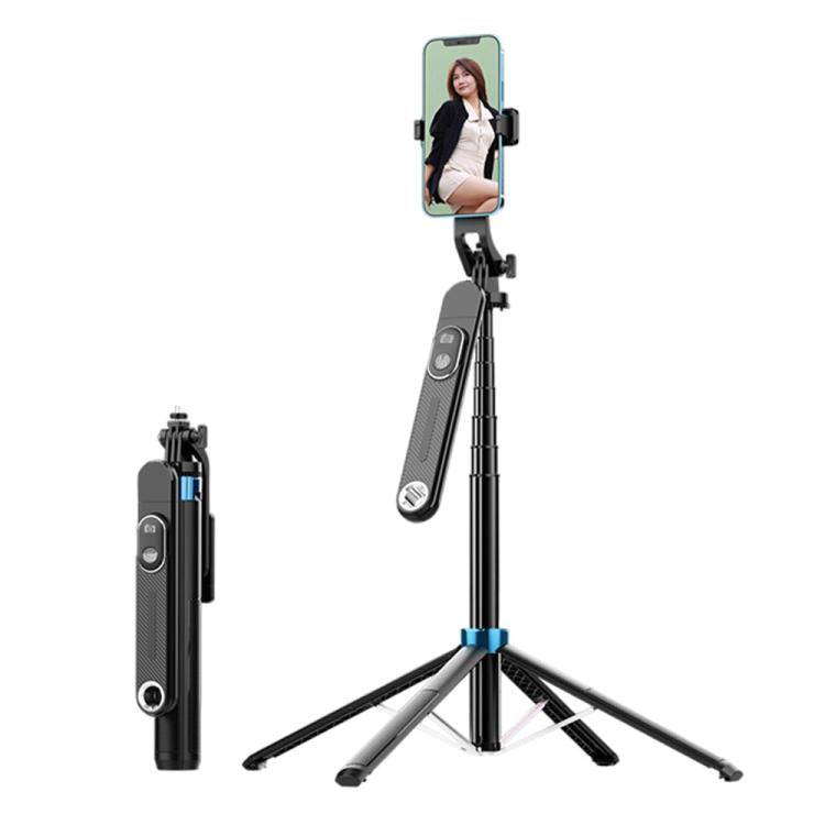 P515 Portable Retractable Four-Legs Phone Stand Selfie Stick with Bluetooth Remote Control