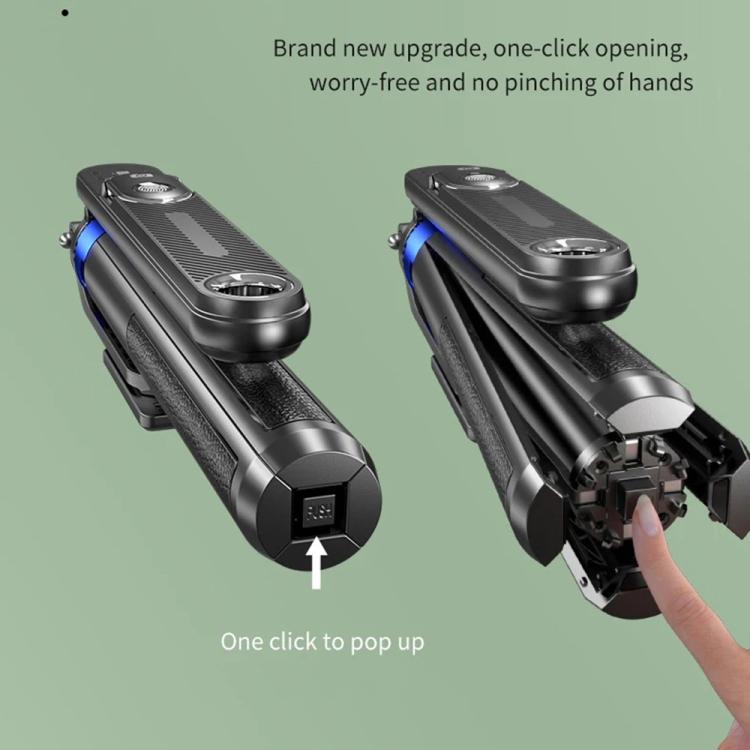 P515 Portable Retractable Four-Legs Phone Stand Selfie Stick with Bluetooth Remote Control