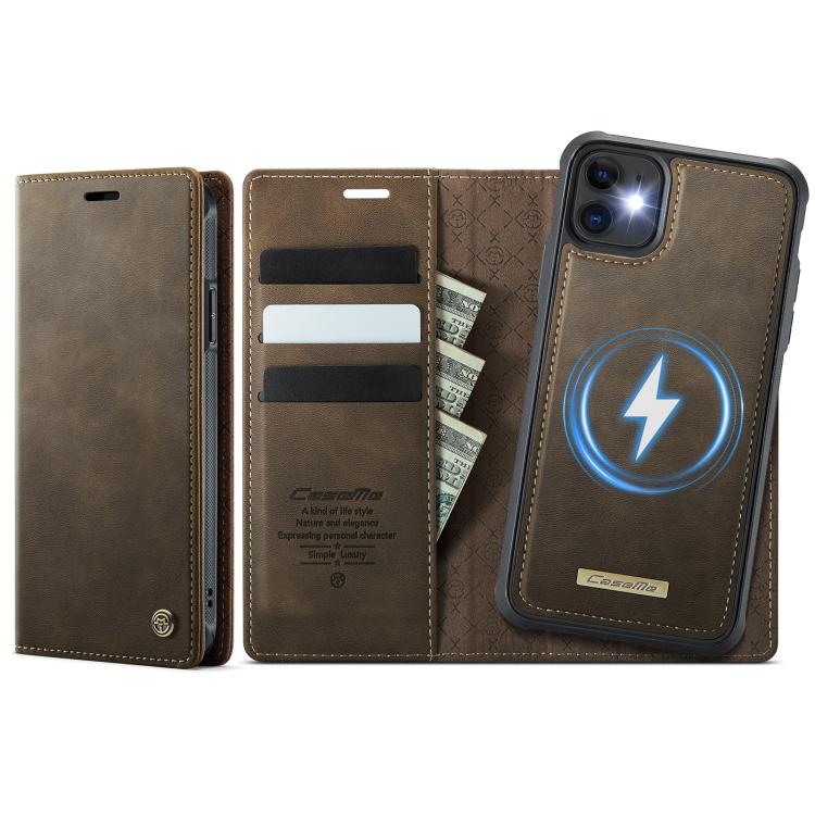 CaseMe C49 MagSafe RFID Blocking Detachable Wallet Leather Phone Case