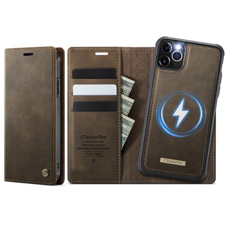 CaseMe C49 MagSafe RFID Blocking Detachable Wallet Leather Phone Case