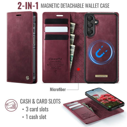 CaseMe C49 Magnetic RFID Blocking Detachable Wallet Leather Phone Case, For Samsung Galaxy A16 5G, For Samsung Galaxy S24 FE 5G, For Samsung Galaxy S24 Ultra 5G, For Samsung Galaxy A15, For Samsung Galaxy S23 FE 5G, For Samsung Galaxy A54 5G           ...
