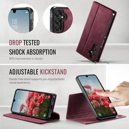 CaseMe C49 Magnetic RFID Blocking Detachable Wallet Leather Phone Case, For Samsung Galaxy A16 5G, For Samsung Galaxy S24 FE 5G, For Samsung Galaxy S24 Ultra 5G, For Samsung Galaxy A15, For Samsung Galaxy S23 FE 5G, For Samsung Galaxy A54 5G           ...