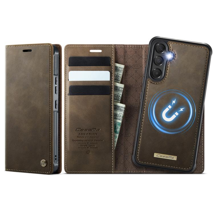 CaseMe C49 Magnetic RFID Blocking Detachable Wallet Leather Phone Case, For Samsung Galaxy A16 5G, For Samsung Galaxy S24 FE 5G, For Samsung Galaxy S24 Ultra 5G, For Samsung Galaxy A15, For Samsung Galaxy S23 FE 5G, For Samsung Galaxy A54 5G           ...