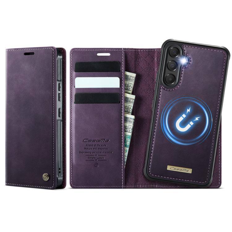 CaseMe C49 Magnetic RFID Blocking Detachable Wallet Leather Phone Case, For Samsung Galaxy A16 5G, For Samsung Galaxy S24 FE 5G, For Samsung Galaxy S24 Ultra 5G, For Samsung Galaxy A15, For Samsung Galaxy S23 FE 5G, For Samsung Galaxy A54 5G           ...