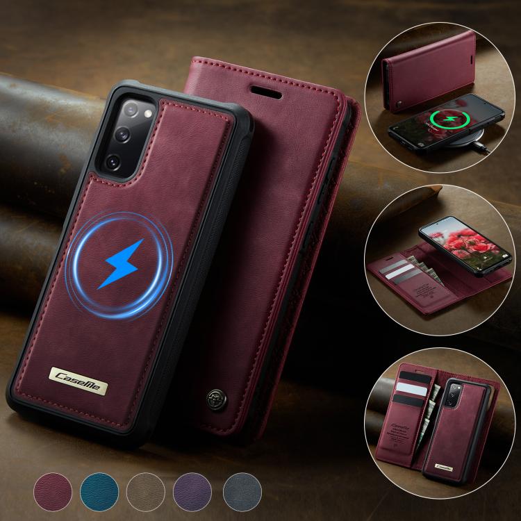 CaseMe C49 Magnetic RFID Blocking Detachable Wallet Leather Phone Case, For Samsung Galaxy S20 FE, For Samsung Galaxy A53 5G, For Samsung Galaxy S22 Ultra 5G, For Samsung Galaxy S22+ 5G, For Samsung Galaxy S22 5G, For Samsung Galaxy S21 FE 5G          ...