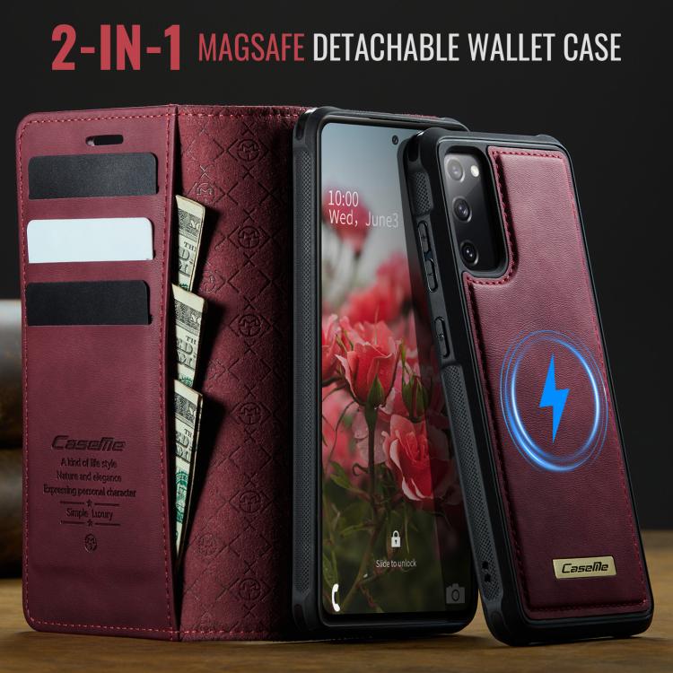 CaseMe C49 Magnetic RFID Blocking Detachable Wallet Leather Phone Case, For Samsung Galaxy S20 FE, For Samsung Galaxy A53 5G, For Samsung Galaxy S22 Ultra 5G, For Samsung Galaxy S22+ 5G, For Samsung Galaxy S22 5G, For Samsung Galaxy S21 FE 5G          ...