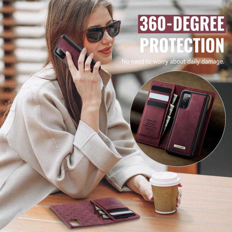 CaseMe C49 Magnetic RFID Blocking Detachable Wallet Leather Phone Case, For Samsung Galaxy S20 FE, For Samsung Galaxy A53 5G, For Samsung Galaxy S22 Ultra 5G, For Samsung Galaxy S22+ 5G, For Samsung Galaxy S22 5G, For Samsung Galaxy S21 FE 5G          ...