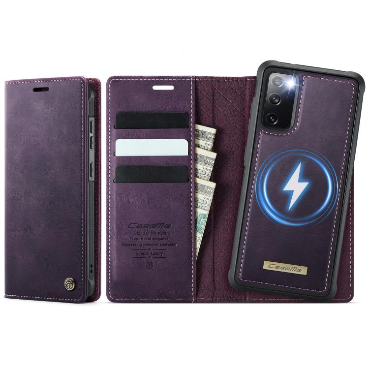 CaseMe C49 Magnetic RFID Blocking Detachable Wallet Leather Phone Case, For Samsung Galaxy S20 FE, For Samsung Galaxy A53 5G, For Samsung Galaxy S22 Ultra 5G, For Samsung Galaxy S22+ 5G, For Samsung Galaxy S22 5G, For Samsung Galaxy S21 FE 5G          ...