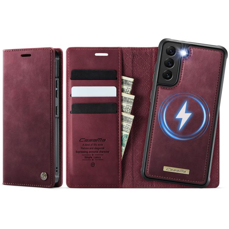 CaseMe C49 Magnetic RFID Blocking Detachable Wallet Leather Phone Case, For Samsung Galaxy S20 FE, For Samsung Galaxy A53 5G, For Samsung Galaxy S22 Ultra 5G, For Samsung Galaxy S22+ 5G, For Samsung Galaxy S22 5G, For Samsung Galaxy S21 FE 5G          ...