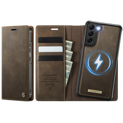 CaseMe C49 Magnetic RFID Blocking Detachable Wallet Leather Phone Case, For Samsung Galaxy S20 FE, For Samsung Galaxy A53 5G, For Samsung Galaxy S22 Ultra 5G, For Samsung Galaxy S22+ 5G, For Samsung Galaxy S22 5G, For Samsung Galaxy S21 FE 5G          ...