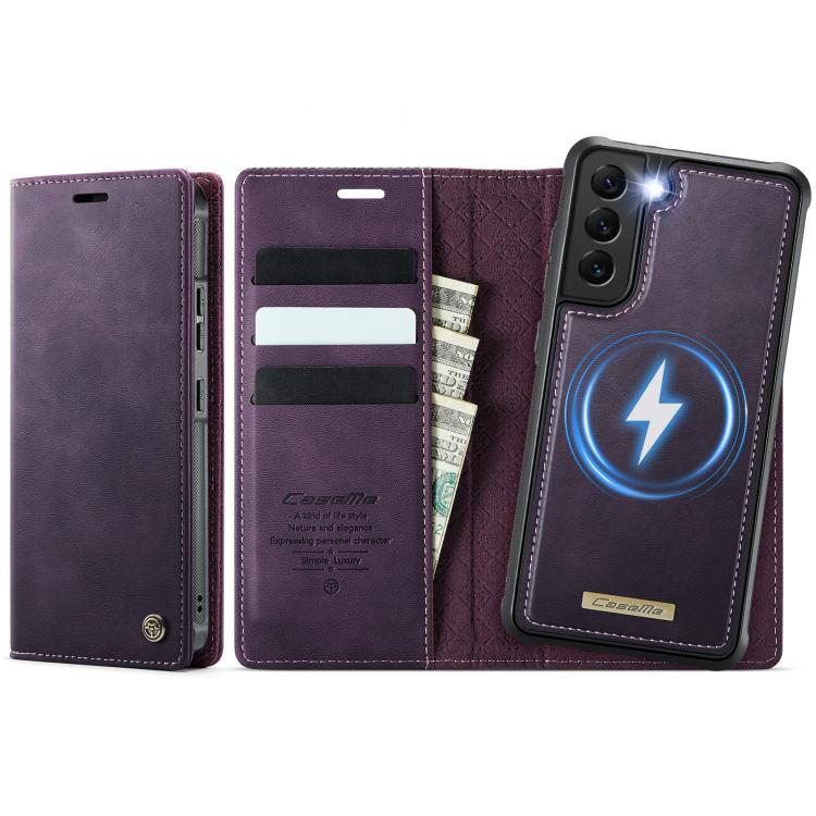 CaseMe C49 Magnetic RFID Blocking Detachable Wallet Leather Phone Case, For Samsung Galaxy S20 FE, For Samsung Galaxy A53 5G, For Samsung Galaxy S22 Ultra 5G, For Samsung Galaxy S22+ 5G, For Samsung Galaxy S22 5G, For Samsung Galaxy S21 FE 5G          ...