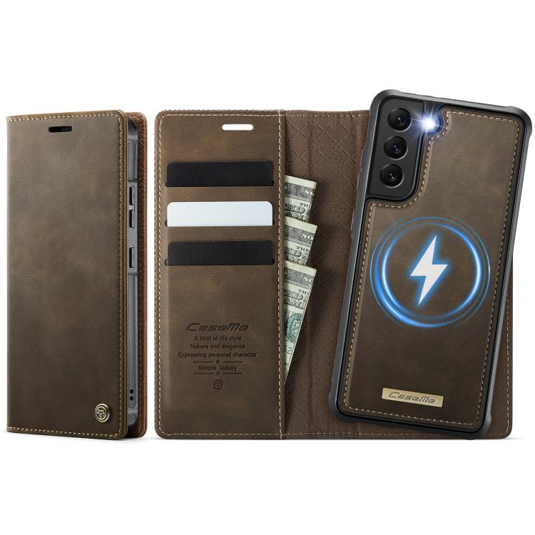 CaseMe C49 Magnetic RFID Blocking Detachable Wallet Leather Phone Case, For Samsung Galaxy S20 FE, For Samsung Galaxy A53 5G, For Samsung Galaxy S22 Ultra 5G, For Samsung Galaxy S22+ 5G, For Samsung Galaxy S22 5G, For Samsung Galaxy S21 FE 5G          ...