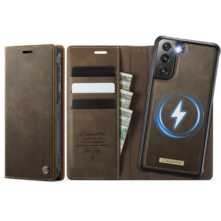 CaseMe C49 Magnetic RFID Blocking Detachable Wallet Leather Phone Case, For Samsung Galaxy S20 FE, For Samsung Galaxy A53 5G, For Samsung Galaxy S22 Ultra 5G, For Samsung Galaxy S22+ 5G, For Samsung Galaxy S22 5G, For Samsung Galaxy S21 FE 5G          ...
