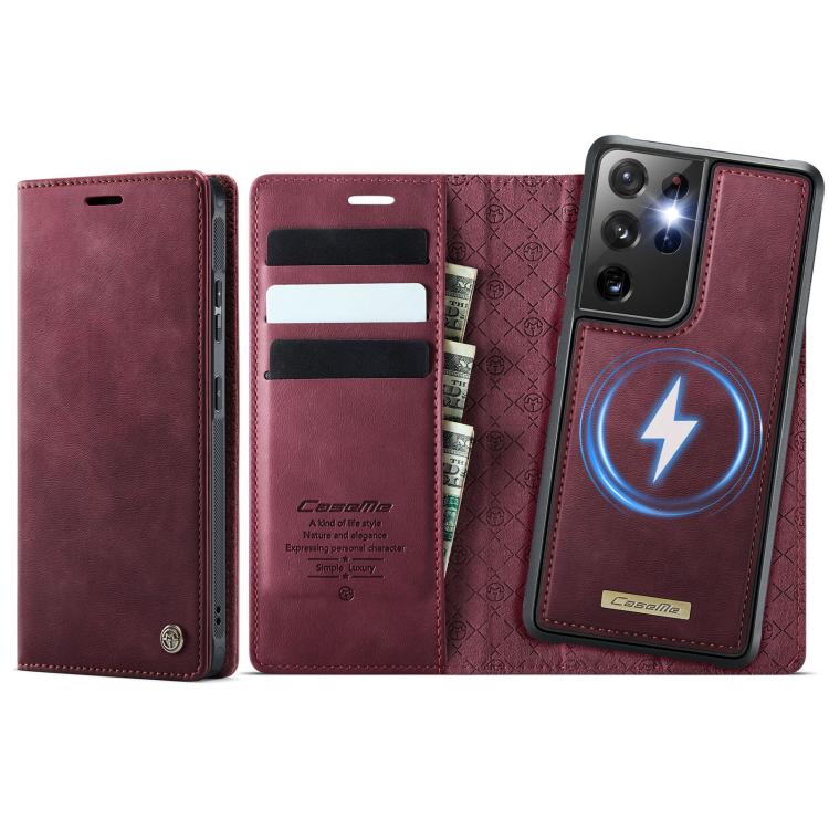 CaseMe C49 Magnetic RFID Blocking Detachable Wallet Leather Phone Case, For Samsung Galaxy S20 FE, For Samsung Galaxy A53 5G, For Samsung Galaxy S22 Ultra 5G, For Samsung Galaxy S22+ 5G, For Samsung Galaxy S22 5G, For Samsung Galaxy S21 FE 5G          ...