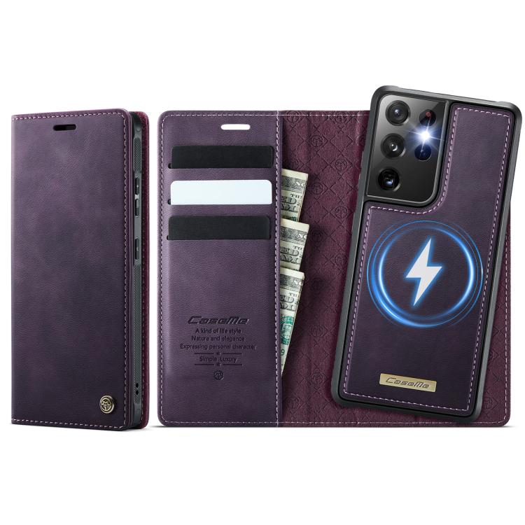 CaseMe C49 Magnetic RFID Blocking Detachable Wallet Leather Phone Case, For Samsung Galaxy S20 FE, For Samsung Galaxy A53 5G, For Samsung Galaxy S22 Ultra 5G, For Samsung Galaxy S22+ 5G, For Samsung Galaxy S22 5G, For Samsung Galaxy S21 FE 5G          ...