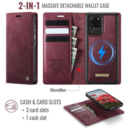 CaseMe C49 Magnetic RFID Blocking Detachable Wallet Leather Phone Case, For Samsung Galaxy S20 Ultra, For Samsung Galaxy S20, For Samsung Galaxy S20+, For Samsung Galaxy A17, For Samsung Galaxy S24 / S25, For Samsung Galaxy S24+ / S25+                 ...