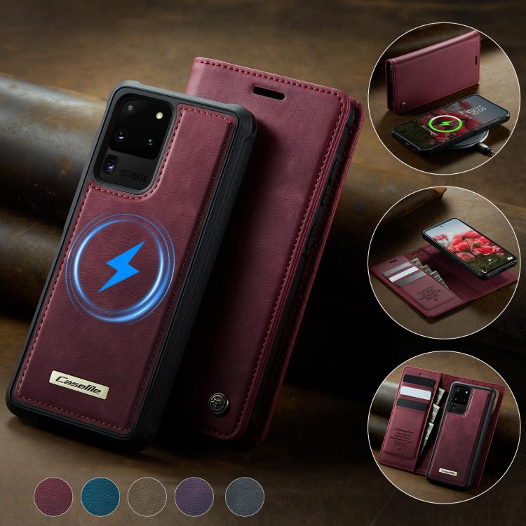 CaseMe C49 Magnetic RFID Blocking Detachable Wallet Leather Phone Case, For Samsung Galaxy S20 Ultra, For Samsung Galaxy S20, For Samsung Galaxy S20+, For Samsung Galaxy A17, For Samsung Galaxy S24 / S25, For Samsung Galaxy S24+ / S25+                 ...