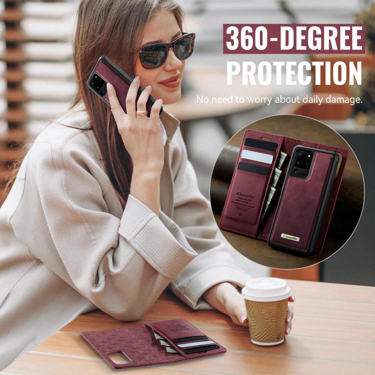 CaseMe C49 Magnetic RFID Blocking Detachable Wallet Leather Phone Case, For Samsung Galaxy S20 Ultra, For Samsung Galaxy S20, For Samsung Galaxy S20+, For Samsung Galaxy A17, For Samsung Galaxy S24 / S25, For Samsung Galaxy S24+ / S25+                 ...