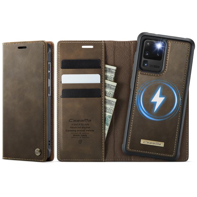 CaseMe C49 Magnetic RFID Blocking Detachable Wallet Leather Phone Case, For Samsung Galaxy S20 Ultra, For Samsung Galaxy S20, For Samsung Galaxy S20+, For Samsung Galaxy A17, For Samsung Galaxy S24 / S25, For Samsung Galaxy S24+ / S25+                 ...