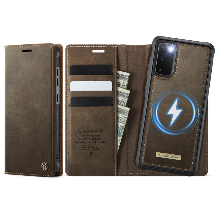 CaseMe C49 Magnetic RFID Blocking Detachable Wallet Leather Phone Case, For Samsung Galaxy S20 Ultra, For Samsung Galaxy S20, For Samsung Galaxy S20+, For Samsung Galaxy A17, For Samsung Galaxy S24 / S25, For Samsung Galaxy S24+ / S25+                 ...