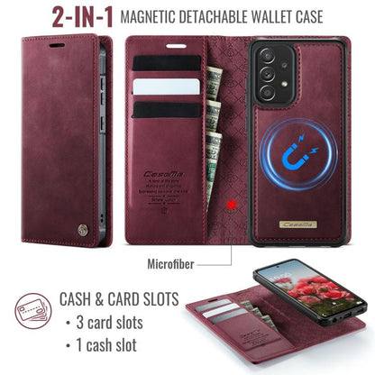 CaseMe C49 Magnetic RFID Blocking Detachable Wallet Leather Phone Case, For Samsung Galaxy A52 / A52s