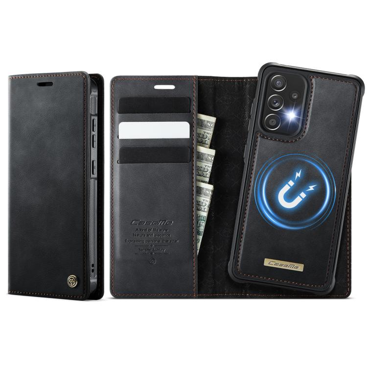 CaseMe C49 Magnetic RFID Blocking Detachable Wallet Leather Phone Case, For Samsung Galaxy A52 / A52s
