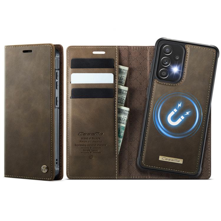 CaseMe C49 Magnetic RFID Blocking Detachable Wallet Leather Phone Case, For Samsung Galaxy A52 / A52s