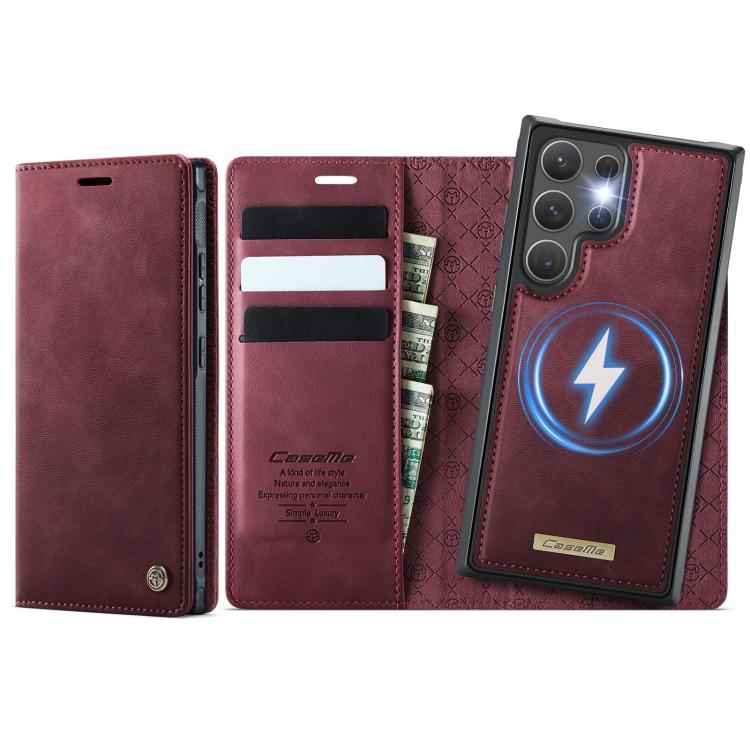 CaseMe C49 Magnetic RFID Blocking Detachable Wallet Leather Phone Case, For Samsung Galaxy S20 FE, For Samsung Galaxy A53 5G, For Samsung Galaxy S22 Ultra 5G, For Samsung Galaxy S22+ 5G, For Samsung Galaxy S22 5G, For Samsung Galaxy S21 FE 5G          ...