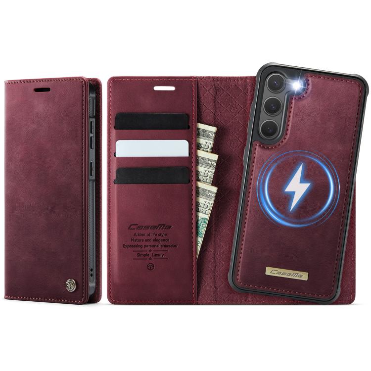 CaseMe C49 Magnetic RFID Blocking Detachable Wallet Leather Phone Case, For Samsung Galaxy A16 5G, For Samsung Galaxy S24 FE 5G, For Samsung Galaxy S24 Ultra 5G, For Samsung Galaxy A15, For Samsung Galaxy S23 FE 5G, For Samsung Galaxy A54 5G           ...