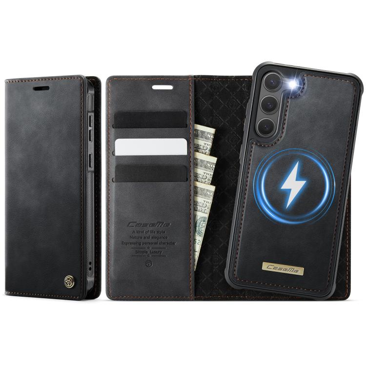 CaseMe C49 Magnetic RFID Blocking Detachable Wallet Leather Phone Case, For Samsung Galaxy A16 5G, For Samsung Galaxy S24 FE 5G, For Samsung Galaxy S24 Ultra 5G, For Samsung Galaxy A15, For Samsung Galaxy S23 FE 5G, For Samsung Galaxy A54 5G           ...