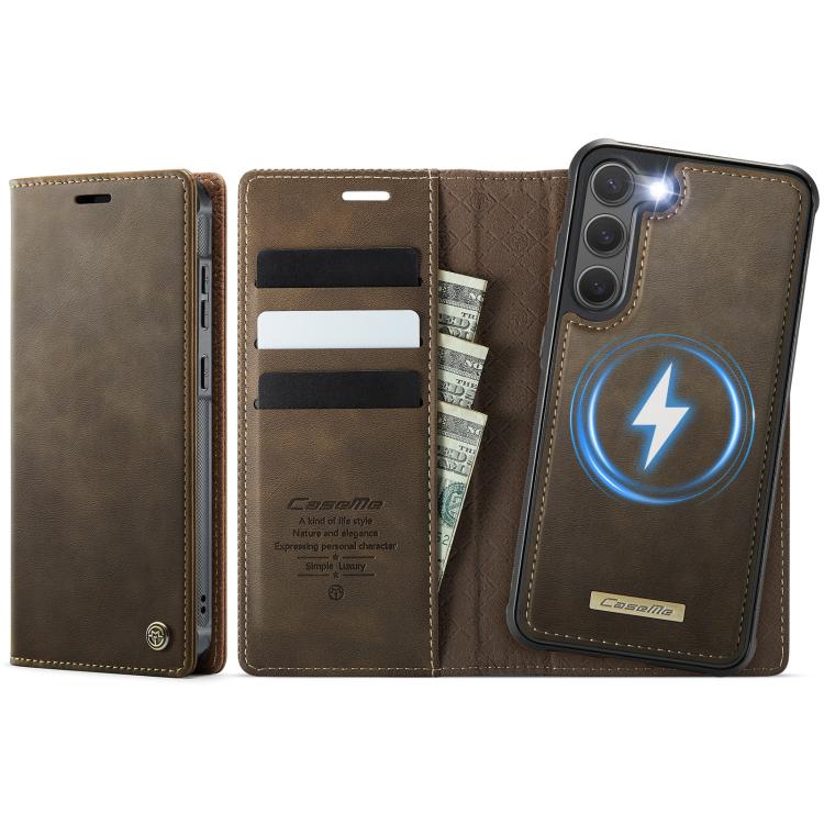 CaseMe C49 Magnetic RFID Blocking Detachable Wallet Leather Phone Case, For Samsung Galaxy A16 5G, For Samsung Galaxy S24 FE 5G, For Samsung Galaxy S24 Ultra 5G, For Samsung Galaxy A15, For Samsung Galaxy S23 FE 5G, For Samsung Galaxy A54 5G           ...
