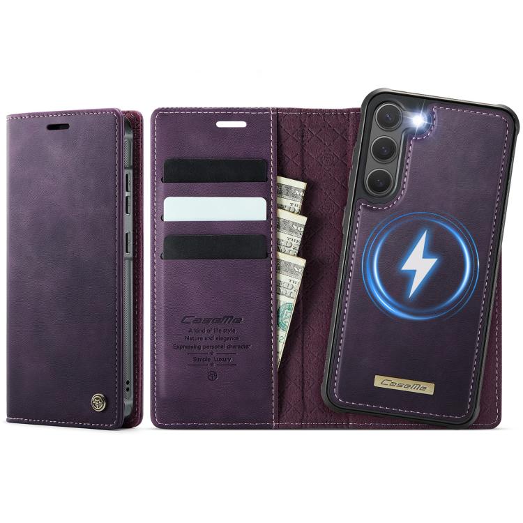 CaseMe C49 Magnetic RFID Blocking Detachable Wallet Leather Phone Case, For Samsung Galaxy A16 5G, For Samsung Galaxy S24 FE 5G, For Samsung Galaxy S24 Ultra 5G, For Samsung Galaxy A15, For Samsung Galaxy S23 FE 5G, For Samsung Galaxy A54 5G           ...
