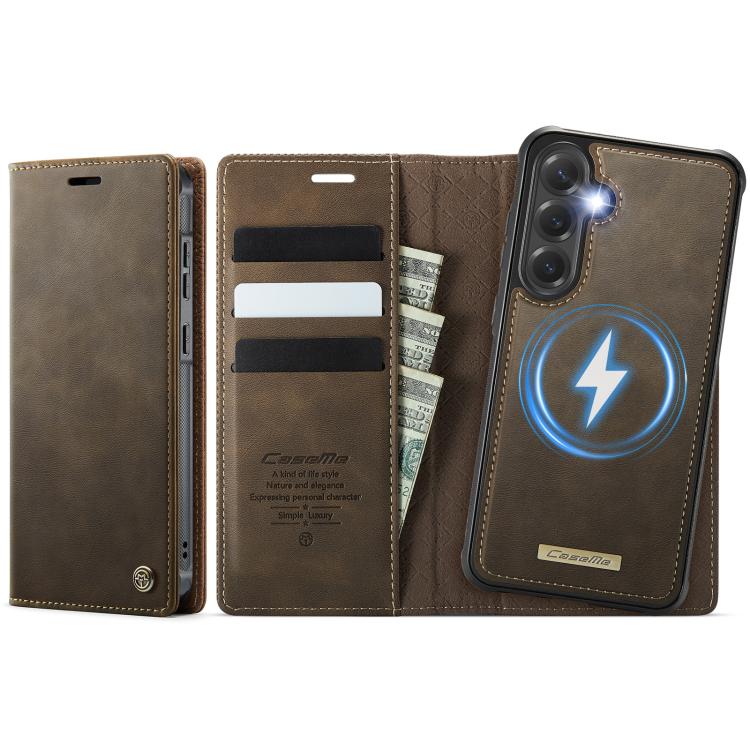CaseMe C49 Magnetic RFID Blocking Detachable Wallet Leather Phone Case, For Samsung Galaxy A16 5G, For Samsung Galaxy S24 FE 5G, For Samsung Galaxy S24 Ultra 5G, For Samsung Galaxy A15, For Samsung Galaxy S23 FE 5G, For Samsung Galaxy A54 5G           ...