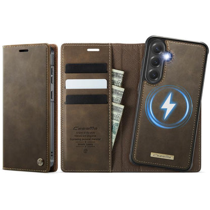 CaseMe C49 Magnetic RFID Blocking Detachable Wallet Leather Phone Case, For Samsung Galaxy A16 5G, For Samsung Galaxy S24 FE 5G, For Samsung Galaxy S24 Ultra 5G, For Samsung Galaxy A15, For Samsung Galaxy S23 FE 5G, For Samsung Galaxy A54 5G           ...