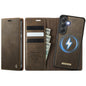 CaseMe C49 Magnetic RFID Blocking Detachable Wallet Leather Phone Case, For Samsung Galaxy A16 5G, For Samsung Galaxy S24 FE 5G, For Samsung Galaxy S24 Ultra 5G, For Samsung Galaxy A15, For Samsung Galaxy S23 FE 5G, For Samsung Galaxy A54 5G           ...
