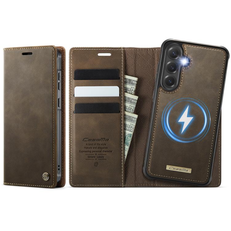 CaseMe C49 Magnetic RFID Blocking Detachable Wallet Leather Phone Case, For Samsung Galaxy A16 5G, For Samsung Galaxy S24 FE 5G, For Samsung Galaxy S24 Ultra 5G, For Samsung Galaxy A15, For Samsung Galaxy S23 FE 5G, For Samsung Galaxy A54 5G           ...