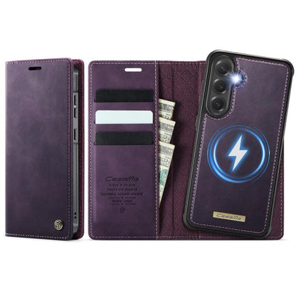 CaseMe C49 Magnetic RFID Blocking Detachable Wallet Leather Phone Case, For Samsung Galaxy A16 5G, For Samsung Galaxy S24 FE 5G, For Samsung Galaxy S24 Ultra 5G, For Samsung Galaxy A15, For Samsung Galaxy S23 FE 5G, For Samsung Galaxy A54 5G           ...