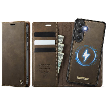 CaseMe C49 Magnetic RFID Blocking Detachable Wallet Leather Phone Case, For Samsung Galaxy S20 Ultra, For Samsung Galaxy S20, For Samsung Galaxy S20+, For Samsung Galaxy A17, For Samsung Galaxy S24 / S25, For Samsung Galaxy S24+ / S25+                 ...