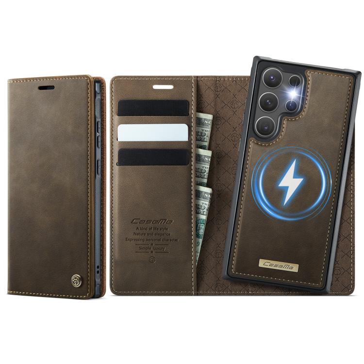 CaseMe C49 Magnetic RFID Blocking Detachable Wallet Leather Phone Case, For Samsung Galaxy A16 5G, For Samsung Galaxy S24 FE 5G, For Samsung Galaxy S24 Ultra 5G, For Samsung Galaxy A15, For Samsung Galaxy S23 FE 5G, For Samsung Galaxy A54 5G           ...