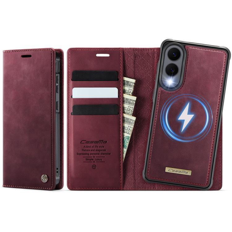 CaseMe C49 Magnetic RFID Blocking Detachable Wallet Leather Phone Case, For Samsung Galaxy S26+ 5G, For Samsung Galaxy S26 Ultra 5G, For Samsung Galaxy S26 5G, For Samsung Galaxy S25 FE 5G, For Samsung Galaxy S25 Edge 5G, For Samsung Galaxy A56 5G     ...