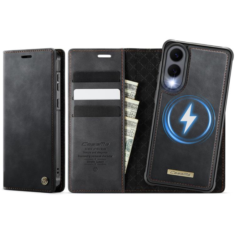 CaseMe C49 Magnetic RFID Blocking Detachable Wallet Leather Phone Case, For Galaxy S26 FE 5G, For Samsung Galaxy S26+ 5G, For Samsung Galaxy S26 Ultra 5G, For Samsung Galaxy S26 5G, For Samsung Galaxy A57 5G, For Galaxy S25 FE                          ...