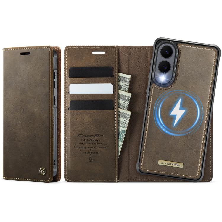 CaseMe C49 Magnetic RFID Blocking Detachable Wallet Leather Phone Case, For Galaxy S26 FE 5G, For Samsung Galaxy S26+ 5G, For Samsung Galaxy S26 Ultra 5G, For Samsung Galaxy S26 5G, For Samsung Galaxy A57 5G, For Galaxy S25 FE                          ...
