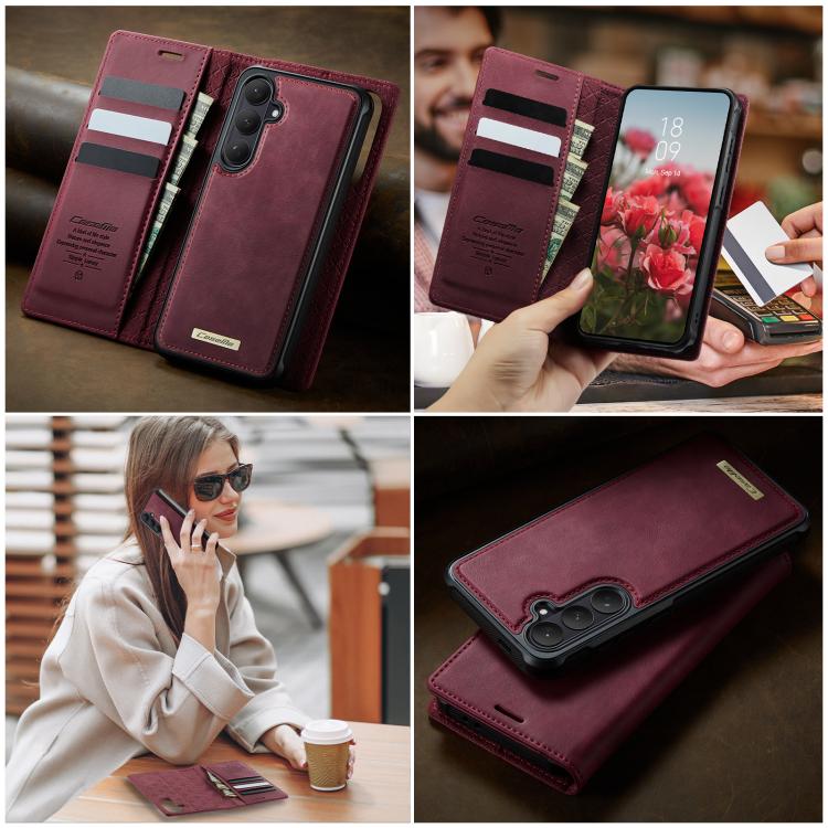 CaseMe C49 Magnetic RFID Blocking Detachable Wallet Leather Phone Case, For Samsung Galaxy S26+ 5G, For Samsung Galaxy S26 Ultra 5G, For Samsung Galaxy S26 5G, For Samsung Galaxy S25 FE 5G, For Samsung Galaxy S25 Edge 5G, For Samsung Galaxy A56 5G     ...