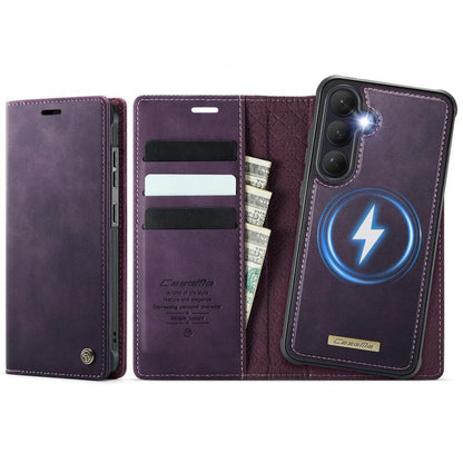 CaseMe C49 Magnetic RFID Blocking Detachable Wallet Leather Phone Case, For Galaxy S26 FE 5G, For Samsung Galaxy S26+ 5G, For Samsung Galaxy S26 Ultra 5G, For Samsung Galaxy S26 5G, For Samsung Galaxy A57 5G, For Galaxy S25 FE                          ...