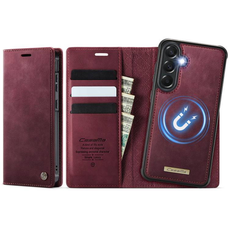 CaseMe C49 Magnetic RFID Blocking Detachable Wallet Leather Phone Case, For Galaxy S26 FE 5G, For Samsung Galaxy S26+ 5G, For Samsung Galaxy S26 Ultra 5G, For Samsung Galaxy S26 5G, For Samsung Galaxy A57 5G, For Galaxy S25 FE                          ...