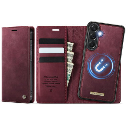 CaseMe C49 Magnetic RFID Blocking Detachable Wallet Leather Phone Case, For Galaxy S26 FE 5G, For Samsung Galaxy S26+ 5G, For Samsung Galaxy S26 Ultra 5G, For Samsung Galaxy S26 5G, For Samsung Galaxy A57 5G, For Galaxy S25 FE                          ...