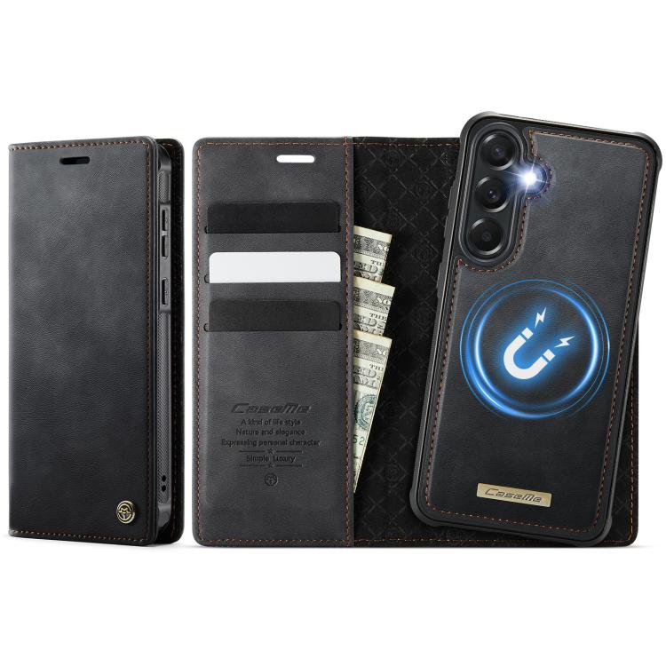 CaseMe C49 Magnetic RFID Blocking Detachable Wallet Leather Phone Case, For Galaxy S26 FE 5G, For Samsung Galaxy S26+ 5G, For Samsung Galaxy S26 Ultra 5G, For Samsung Galaxy S26 5G, For Samsung Galaxy A57 5G, For Galaxy S25 FE                          ...
